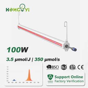Iluminación LED Interlighting de 100W, 2.4M (8 pies), Espectro Rojo Alto/Medio Ppe3.5, HongYi, CE, UKCA, IP65, Tiras de Luz Bloom, CRI90, Nuevo Modelo - Product Image 1