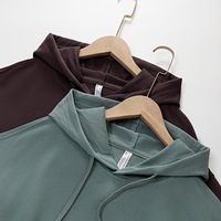 Hoodie personnalisé ODM automne 100% coton 330GSM French Terry unisexe coupe oversize avec impression, broderie, poche, anti-boulochage, haute qualité
