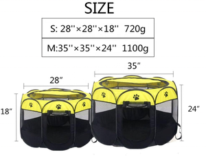 ขายร้อนสุนัข Playpen พับสัตว์เลี้ยงออกกําลังกายปากกาเต็นท์สุนัขสุนัขบ้านสนามเด็กเล่นสําหรับลูกสุนัขสุนัขและแมวกระต่ายในร่มกลางแจ้ง - Product Image 5