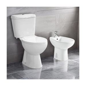 Argentina Two-Piece Ceramic Bidet Toilet Set Inodoro Sanitarios for Hotel Use Cheap <strong>Bathroom</strong> Sanitary Ware - Product Image 1
