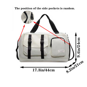 Bolsa de Viaje de Fin de Semana para Mujer, Impermeable, con Separación para Ropa Seca y Mojada, con Compartimento para Zapatos - Product Image 3