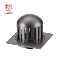 Drain de sol anti-blocage pour balcon extérieur, drain de douche en laiton anti-odeur et anti-insectes