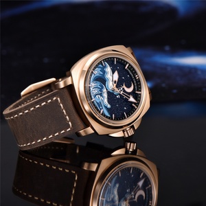 PAGANI DESIGN YS014 New <b>Automatic</b> Mechanical Wristwatch NH35A Wave Map Watch Sapphire Waterproof Stainless Steel Watch for Men - Product Image 4