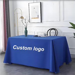 Jupe de table pliante en tissu polyester personnalisée pour la publicité, tailles sur mesure, logo unique, impression numérique pour événements et mariages - Product Image 4