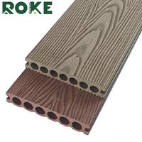 Planches de terrasse en bois composite ROKE, finition grain de bois, WPC