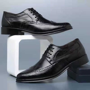 Chaussures Richelieu en cuir pour homme, grande taille, style britannique, pour l'été, perforées, design ajouré, pour tenue d'affaires formelle - Product Image 6