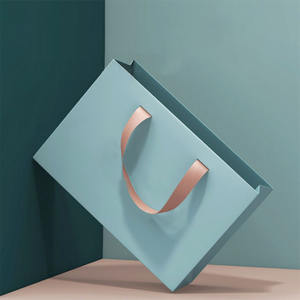 Tas kertas hadiah pita mewah kemasan mewah khusus dengan LOGO Anda sendiri sacitto di carta personalizz saco de papel ato - Product Image 5