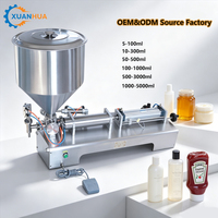 Machine à pâte semi-automatique personnalisée de haute précision pour les boîtes, les flacons, les bouteilles, les crèmes, les shampoings, les yaourts, les confitures, les sauces, les jus, la mayonnaise