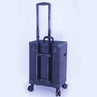Chariot de maquillage en gros, étui à vernis à ongles, support de transport, organisateur, étui de voyage, outil de coiffeur, organisateur pour coiffeur