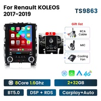 Cadre DVD de voiture Meihua Kit de voiture pour Renault Koleos Clio 2017-2018 (9,7 POUCES) Panneau de voiture Radio avec faisceau de câbles Canbus (BSJ)