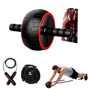 Kit de combinación de piel de neumático Ab con <span class=keywords><strong>rodillo</strong></span> muscular Abdominal antideslizante de una sola rueda para <span class=keywords><strong>Amazon</strong></span> - Product Image 1