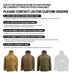 थोक पुरुषों की सामरिक जैकेट आउटडोर कैमलॉज गर्म विंडब्रेकर हुक-प्रूफ वाटरप्रूफ निर्माता जैकेट जैकेट - Product Image 3