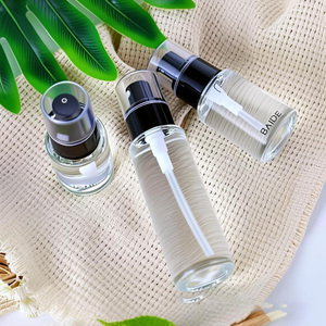 Cosmetic Packaging Glass Frost Round Eye Serum Cream <b>Bottle</b> 20ml 30ml 40ml 50ml 60ml 80ml 100ml 120ml Lotion Pump <b>Bottle</b> - Product Image 3