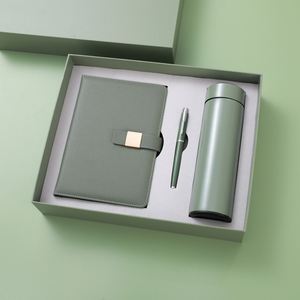 Set <span class=keywords><strong>de</strong></span> Papelería con Botella <span class=keywords><strong>de</strong></span> Agua Aislada y <span class=keywords><strong>Cuaderno</strong></span> <span class=keywords><strong>de</strong></span> Cuero PU A5 con Bolígrafo, Personalizado con Logotipo, Regalo <span class=keywords><strong>para</strong></span> Profesores - Product Image 4