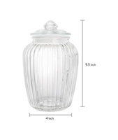 Bocaux de rangement en verre vides de grande taille pour la farine, les pâtes, les bonbons, les friandises pour chiens, les collations et plus encore – Contenants d'organisation en verre en gros