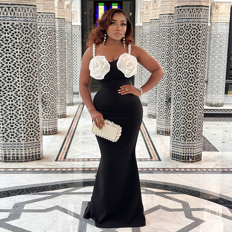 elegance漆黒black sexy long dress★★★ LXYZXZ Women's Sexy Bodycon One Shoulder Sleeveless Maxi
