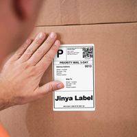 Jinya Rouleaux d'étiquettes vierges personnalisées étanches par transfert thermique Papier de transfert d'autocollants personnalisés pour imprimante d'étiquettes