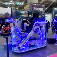 Simulador de Carreras HEROVR 6-Dof con 3 Pantallas, Máquina de Juego Hidráulica con Cabina de F1 para Niños, Asiento Metálico para Interiores de Centros Comerciales