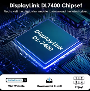 <span class=keywords><strong>Adaptador</strong></span> USB C a 4K 8K DP, WAVLINK WL-UG7501DH-PD PD 85W, Pantallas Cuádruples Extendidas, EE. UU., <span class=keywords><strong>Adaptador</strong></span> USB a Tipo C - Product Image 3