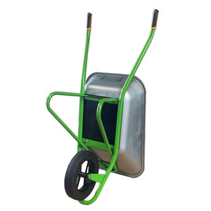 La mejor fábrica de fabricación Bandeja galvanizada Wb5204 Carretilla de rueda 80Kg Bandeja galvanizada Carretilla de una rueda - Product Image 6