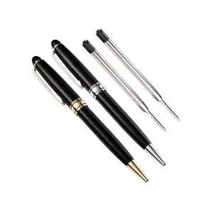 Hoge Kwaliteit Luxe Metalen Pen Met Business Oem Custom Merk Logo Promotionele Stalen Twist Ballpoint Fabrikanten Leverancier