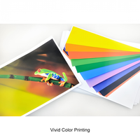 Feuilles d'étiquettes autocollantes A4 mates, papier autocollant vierge imprimable avec support jaune pour imprimante laser et jet d'encre
