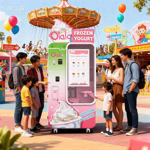 Máquina de Helados Automática Comercial con Pantalla Táctil, Retorno de Monedas y Código QR para Negocios de Alto Retorno de la Inversión, Autoservicio de Helados Suaves - Product Image 6