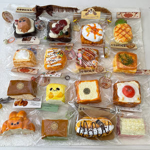 Grandi uova fritte in silicone per uso alimentare su Mini Toast che curano i giocattoli da spremere gourmet giocattoli per alleviare lo Stress - Product Image 5