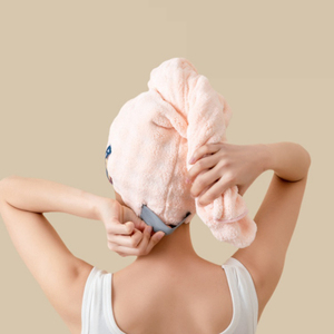 Toalla turbante de vellón coral de 11x28 pulgadas, de secado rápido, resistente al encrespamiento, tejido ampliado, antimicrobiana, para cabello seco, directa de fábrica - Product Image 4