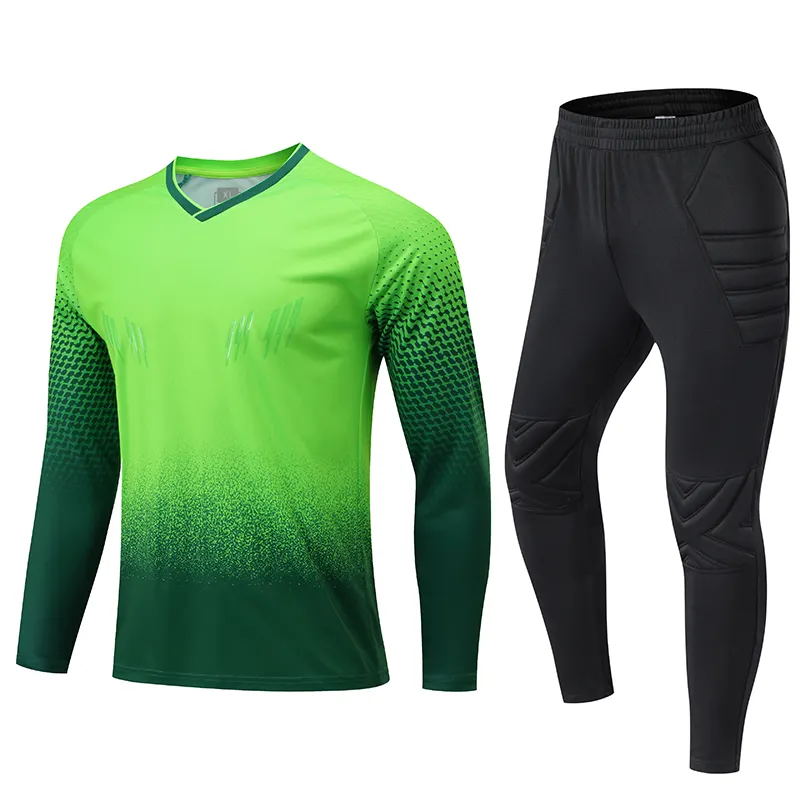 Uniforme Protector de portero para hombre, camiseta de fútbol, entrenamiento, Protector de esponja, ropa de portero, talla infantil, nuevo