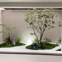 Arbres artificiels en forme de cheval ivre, plantes vertes, création de paysages, hôtel, club-house, salon de thé, arrangement floral paysager