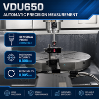 Centre d'usinage CNC 5 axes DL VDU650, fraiseuse simultanée haute précision, commande universelle GSK, BT50 simple, CE EAC