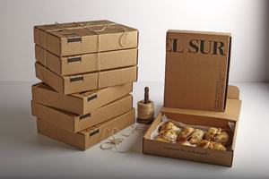 Boîte d'emballage <span class=keywords><strong>de</strong></span> boulangerie <span class=keywords><strong>de</strong></span> qualité alimentaire personnalisée, boîte-cadeau en carton imprimé pour desserts, pâtisseries, biscuits, en-cas - Product Image 4