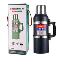 PRECIO DE FÁBRICA OEM Logotipo de impresión personalizado color termo de acero inoxidable termo aislado al vacío botella de agua deportiva de viaje con asa