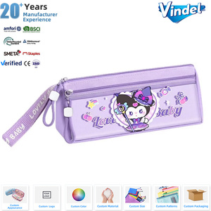 Trousse scolaire multifonctionnelle grande capacité à plusieurs couches pour enfants, sacs à crayons de dessin animé pour filles, vente en gros de papeterie - Product Image 1
