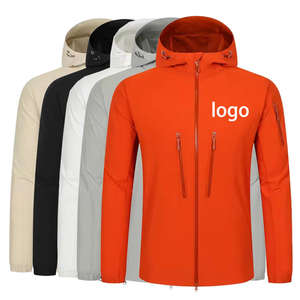 <span class=keywords><strong>Veste</strong></span> d'été légère pour <span class=keywords><strong>homme</strong></span> personnalisée, protection solaire UPF50+, respirante, softshell, imperméable, coupe-vent, à capuche, pour la randonnée et la pêche - Product Image 1