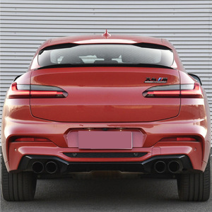Aileron de coffre arrière BMW X4 M, noir piano, texture carbone, ABS, pour modèle 2018 G02 - Product Image 1