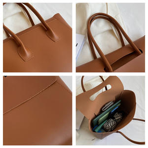 Sac fourre-tout haut de gamme pour femme, grande capacité, style rétro, sac fourre-tout pour les trajets quotidiens, style coréen, nouvelle sortie, grand sac pour un usage quotidien - Product Image 4
