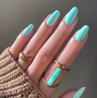 Vente chaude de haute qualité Nude Rose Style français Faux ongles artificiels Gels doux Press-on Design pour les doigts en gros