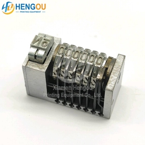 Máquina de numeración de 6 dígitos Cicero 4x8, tipo gótico hacia atrás, últimos 2 bits, máquina de impresión Offset ajustable, piezas de repuesto - Product Image 4