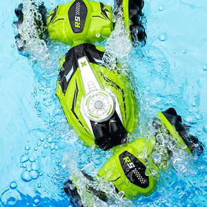 รถบังคับวิทยุ JJRC Stunt Twist Car แปลงร่างได้ ขับเคลื่อนได้ทั้งบนบกและในน้ำ ของเล่นเด็ก 2.4G ความเร็วสูง ขับเคลื่อนแบบออฟโรด ควบคุมด้วยรีโมทแบบนาฬิกา - Product Image 3