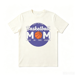 T-shirt drôle pour maman de joueur de basket féminin, tee-shirt graphique pour maman de basket, vêtements de supporter pour le jour du match, esprit d'équipe - Product Image 6