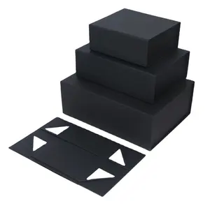 Caixas de presente para roupas dobráveis de papelão rígido de luxo personalizado embalagem caixa de papel para sapatos