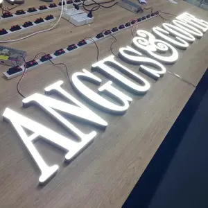 Letras vintage personalizadas do vintage, letras de novo design acrílico, sinais de led, caixa de luz, logotipo