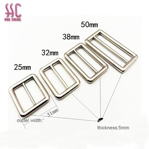 Hebilla de deslizamiento ajustable para bolsas, accesorios de alta calidad para bolsas, de <span class=keywords><strong>Metal</strong></span> cuadrado, de <span class=keywords><strong>12mm</strong></span> de ancho interior - Product Image 4