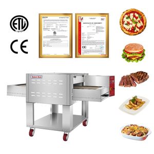 Four à pizza professionnel rotatif à plaque en pierre électrique, idéal pour les <span class=keywords><strong>restaurants</strong></span> italiens authentiques - Product Image 2
