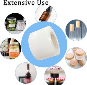 Mini Seals Heavy Duty Stretch Film 1.57in*1000ft Unheated Packing Supplies <strong>Shrink</strong> <strong>Wrap</strong> Roll <strong>for</strong> Jars Bottles Cans Tin Lip Gloss - Product Image 6