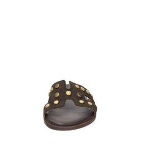 Ariel Women's <b>Flat</b> Sandals Brown 41 Low Heel Slipper - Product Image 3