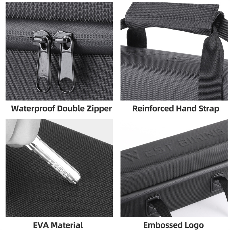 Borsa per Controller per bicicletta elettrica borsa portaoggetti impermeabile custodia per batteria E-Bike Pack EVA Portable Cycling Hanging Pack accessori  18