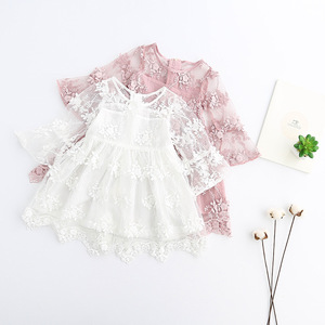Vestido de Alta Calidad para Niñas Pequeñas, Vestido de Princesa con Encaje Calado, Bonito Vestido para Niñas de 2 a 7 Años - Product Image 4